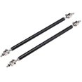 thumbnail image 3 of Xotic Tech 2pc Adjustable 8"-11" Front Bumper Lip Splitter Diffuser Strut Rod Tie Bars Fit Most Vehicles [Black], 3 of 6