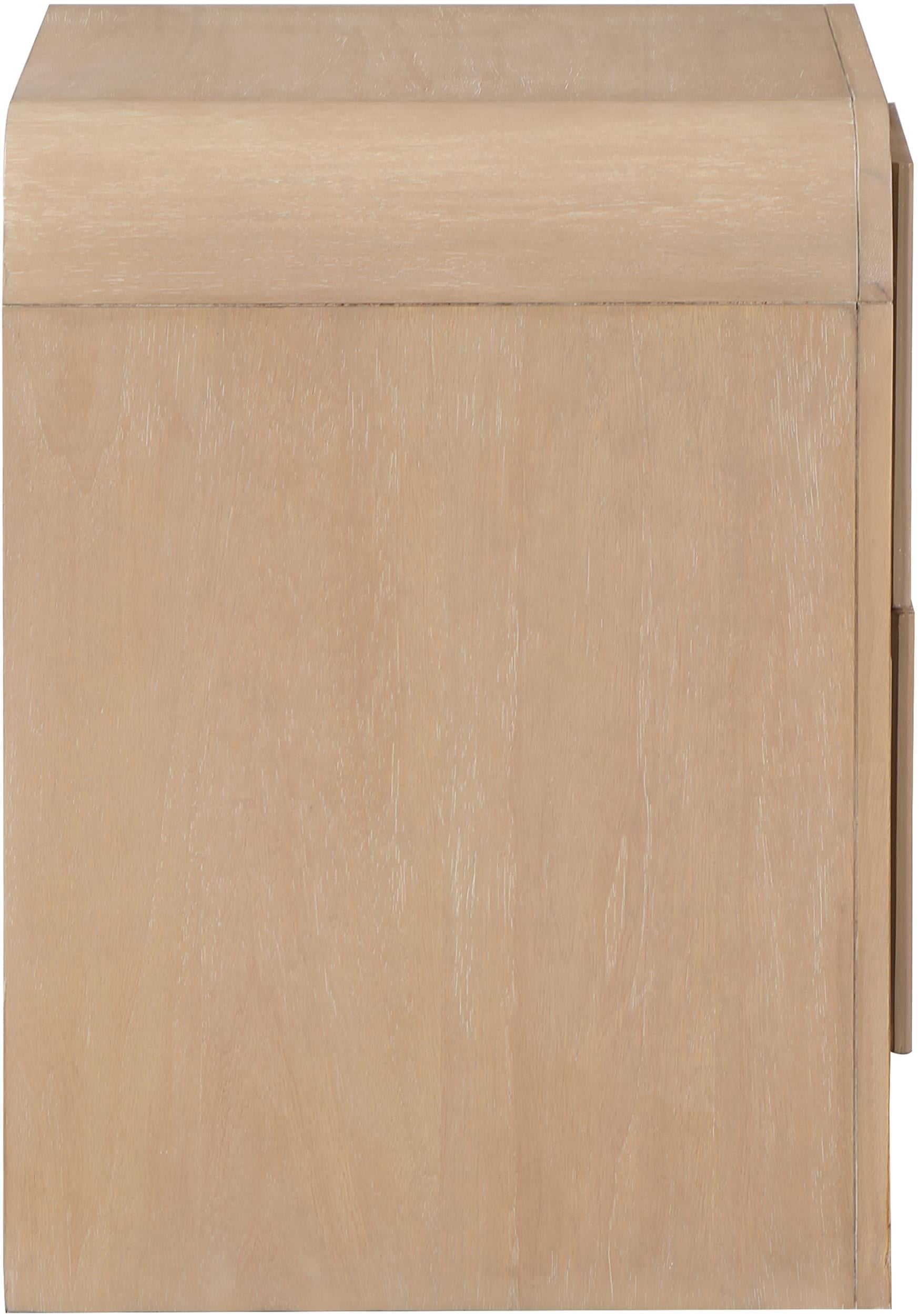 Meridian Furniture Fluted Natural Night Stand
