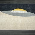 thumbnail image 6 of Abani Deco Collection Beige Grey 5' x 8' Half Moon Modern, 6 of 10
