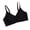 Black, variant on Women's Seamless Wireless Soft Support Bra Fixed Molded Cups Adjustable Thin Straps Lift Side Support Comfort Bustier