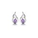 thumbnail image 1 of Pendientes de ala de ángel Nicho femenino Corazón de niña fresca Pendientes de diamantes púrpura Moda Mini Pendientes de alas pequeñas Púrpura ZefeiWu 9024715101440, 1 of 3