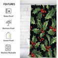 thumbnail image 2 of Christmas Modern Decor Shower Curtain for Bathroom Shower Curtain Set with 12 Hooks Waterproof Fabric Bath Curtain for Bathtub Restroom Decor, 72 X 72 in, 2 of 6