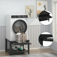 thumbnail image 7 of Garvee 29" Washer Dryer Pedestal with Pull-Out Shelf, 800LB Anti-Vibration Storage Base, Black, 7 of 7