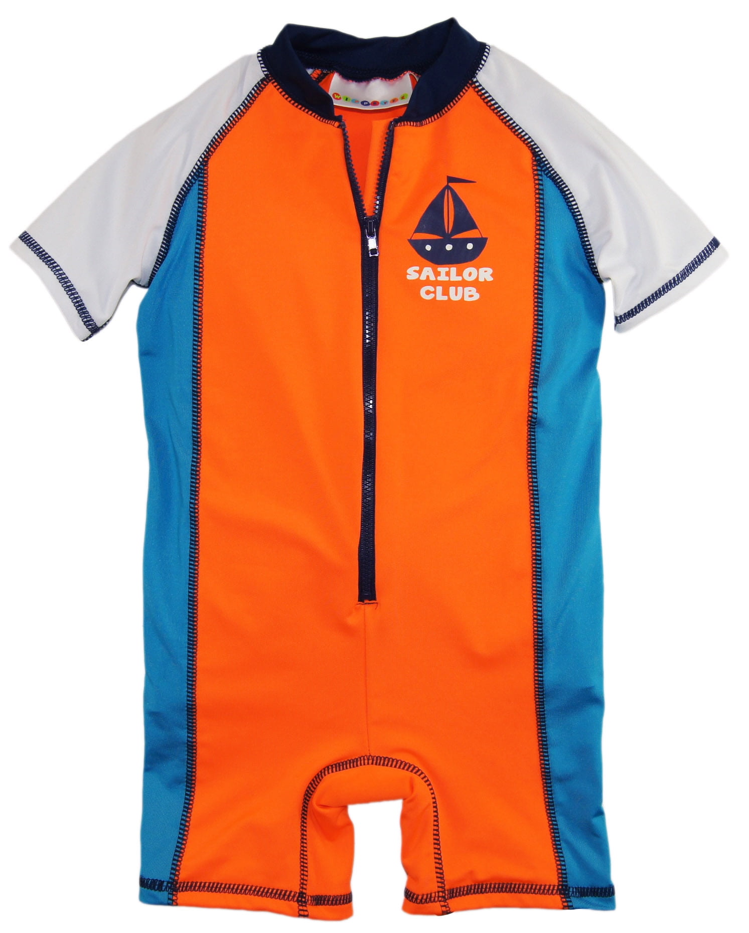 Wippette Baby Boys' Swimwear Swim Club Sunsuit Rashguard UPF 50