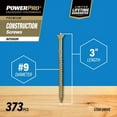 thumbnail image 6 of Hillman Fasteners 48592 5 lbs. 9 x 3 in. Zinc & Yellow Dichromate Star Drive All Purpose Wood Screws, 6 of 6