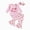 H1754-Pink, variant on TOWED22 Baby Girl Fall Winter Outfits 3-Piece Clothing Set Long Sleeve Crew Neck Cute Romper Bodysuit Bell Bottom Pants Headband Clothes Set(Pink,0-3 M)