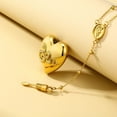 thumbnail image 4 of Lana Del Rey Necklace Heart with Spoon LDR Merch Snakes Chain Serpent Pendent, 4 of 7