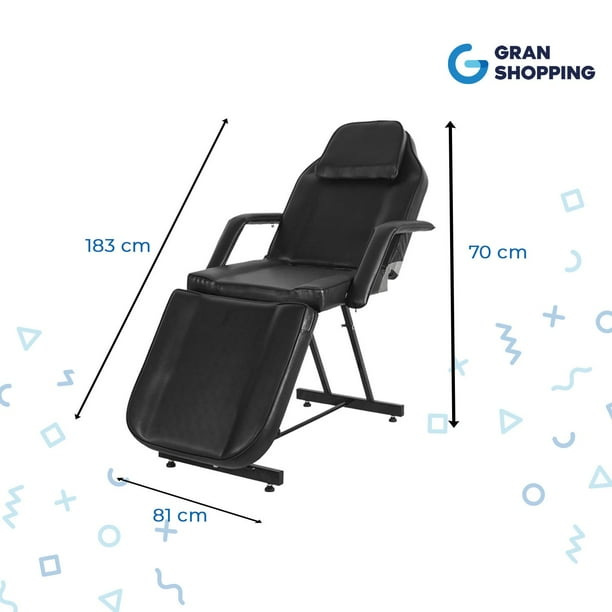 Silla para Faciales Gran Shopping, Plegable y Portátil, Ideal para