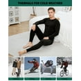 thumbnail image 5 of INNERSY Mens Thermal Underwear Sets Long Johns Soft Warm Long Underwear(S,Black), 5 of 6
