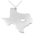 thumbnail image 1 of Collar de oro y plata rosa de oro tricolor collar de Texas EE.UU. Estado de acero inoxidable mapa collar, 1 of 2
