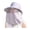Light Grey, variant on Fisherman Hat Breathable Mesh Face Guard Large Brim UV Protection Full Face Neck Protector Sun Hat 360-Degree Sun Shield Adjustable Drawstring Outdoor Hat