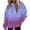 Purple, variant on Under 10 dollars! Womens Hoodies Fall Fashion Retro Sweatshirts Long Sleeve Striped Pullover with Kangaroo Pockets