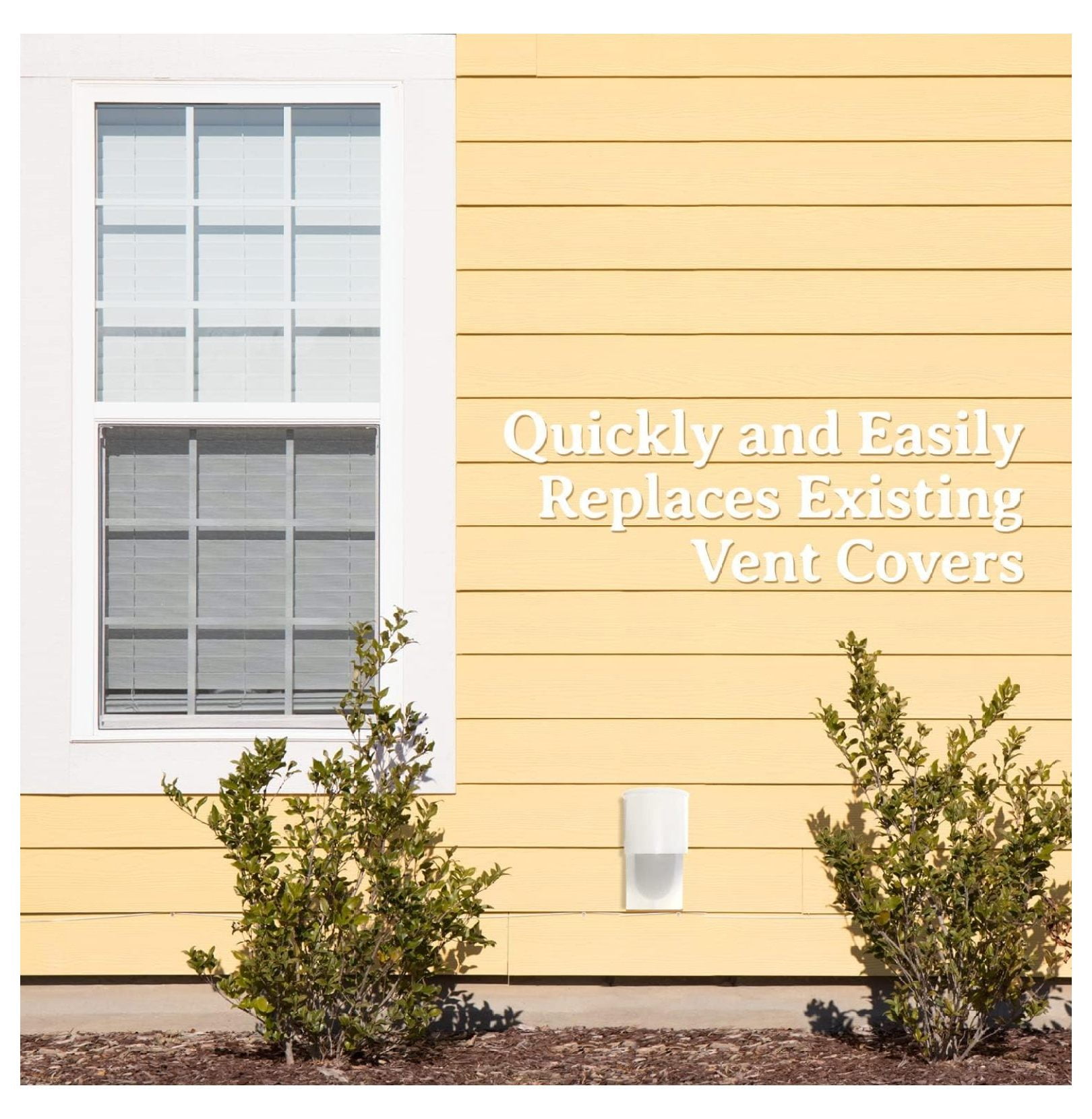 Natural Energy Saving Dryer Vent Closure - Outside Dryer Vent Cover Adapts to Outdoor Siding