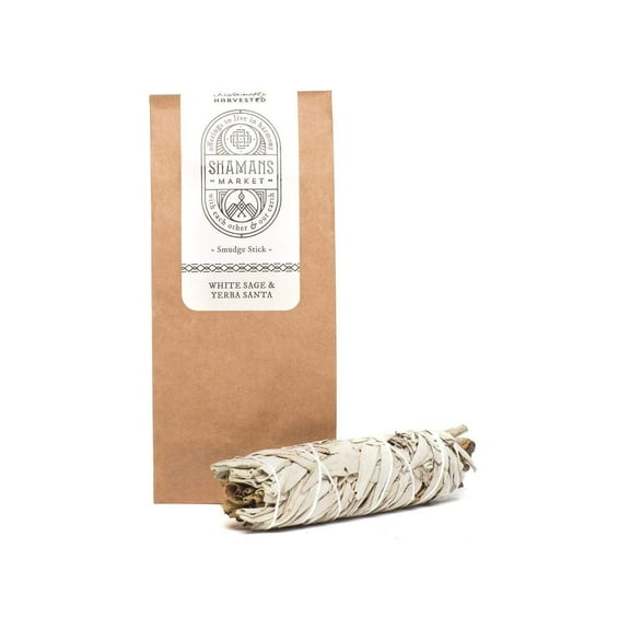 Yerba Santa & White Sage Incense Smudge Bundle 7 in.