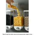 thumbnail image 4 of Grain Preserver, Controlled Food Dispensing Rice Dispenser with One-Way Circulation Preventing Insect Breeding, Transparent Freshness Keeper for Your Pantry, 4 of 8