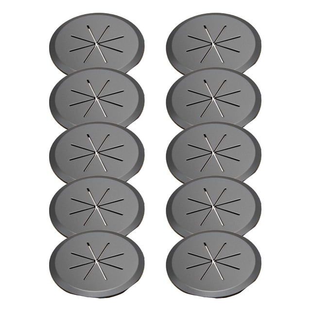 10PCS Desk Wire Hole Covers Decorative Table Computer Desk Cable Hole Covers