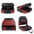 thumbnail image 6 of NORTHCAPTAIN Deluxe Black/Wine Red Low Back Folding Boat Seat, 1 Seat, 6 of 6