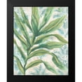 thumbnail image 2 of Vess, June Erica 12x14 Black Modern Framed Museum Art Print Titled - Palms And Patterns I, 2 of 5