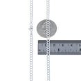 thumbnail image 6 of Nuragold 10k Real White Gold Solid Cuban Curb Link 4mm Chain Necklace (16"-30") Italian Jewelry for Men & Women, 6 of 8