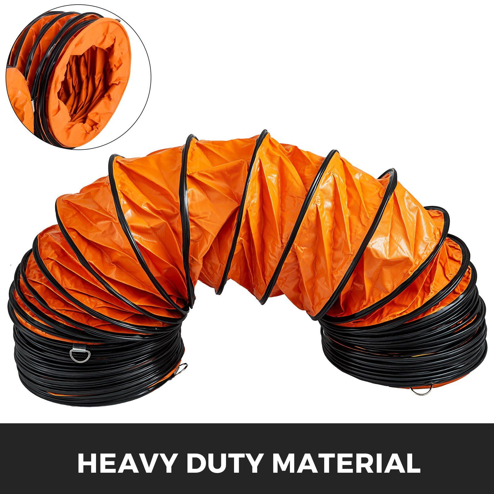 10 Inch Flexible PVC Ducting Hose, 25ft HVAC Duct for Utility Blower and Exhaust Fan, Durable Ventilation Pipe