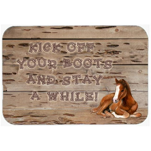 Carolines Treasures SB3064CMT Kick off your boots and stay a while Kitchen or Bath Mat
