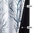 thumbnail image 5 of Decoultimatex Blue White Tree Branch Blackout Window Curtain Panels Noise Reduction Thermal Insulated Drapes for Living Room, Back Tab, 52"x 95"x 2, 5 of 5