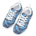 thumbnail image 3 of Pzuqiu Cute Shark Kids Tennis Shoes Girls Size 13 Breathable Mesh Sneakers Lace Up Athletic Running Shoes Lightweight Walking Shoes, 3 of 5