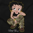 thumbnail image 2 of Betty Boop Sassy Camouflage Queen Womens Slim Fit Graphic Tee Brisco Brands S, 2 of 5