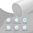 thumbnail image 3 of Uxcell Rigid Round Pipe White High Impact for Water Pipe 5.98 x 6.3", 3 of 6