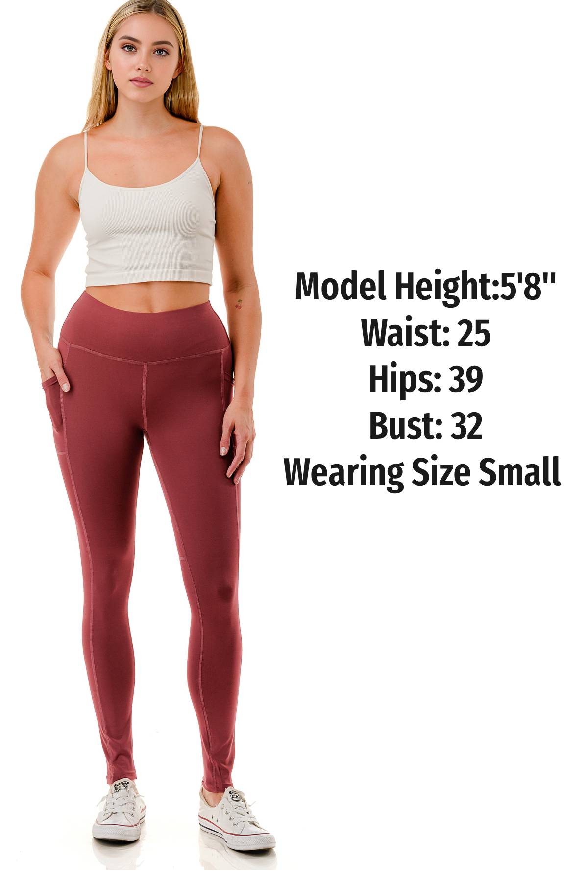 Jvini Women's High Waist Active Leggings With Tech Pockets photo 6