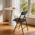 thumbnail image 6 of Outdoor Folding Chairs 4 Pack with PP Cushion , Comfy Portable Stackable Metal Foldable Chairs for Outside Party Home Events Office Wedding, 6 of 7