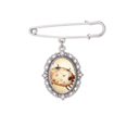 thumbnail image 1 of June July Cancer Constellation Zodiac Brooch Pin Dress Shirt Shawl Clips, 1 of 3