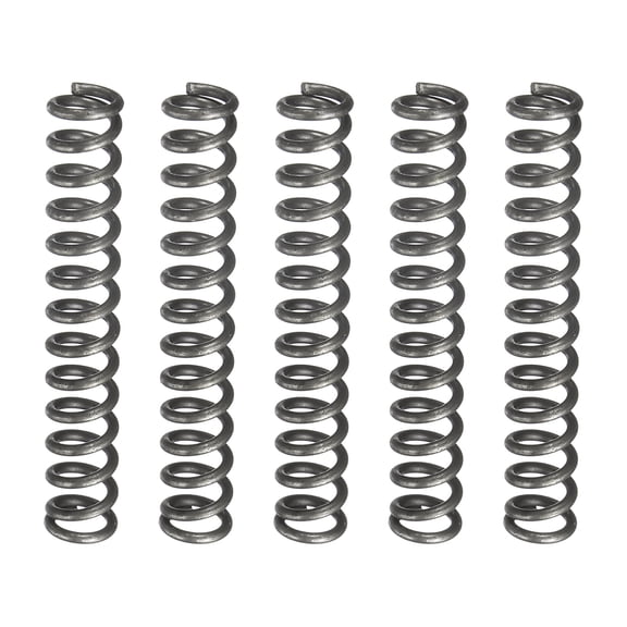 Uxcell 5 Pack Compression Spring, 5mm OD, 0.8mm Wire Size, 30mm Free Length, Spring Steel Construction Extended Mechanical Compression Springs for Shop and Home Repairs, Silver Tone