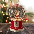 thumbnail image 6 of Sharprepublic Christmas Musical Snow Globe Craft Musical Lantern for Bookshelf Living Room Santa Hugs Tree, 6 of 8