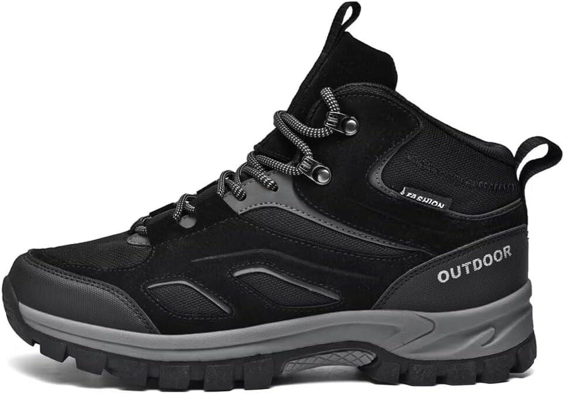 Hiking Shoes for Men with Arch Support Breathable Non-slip Lace-up Casual Walking Shoes Plus Size