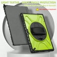 thumbnail image 5 of Armor Case Designed for Microsoft Surface Pro 7 Plus 12.3 inch, Pro 7, Pro 6, Pro 5, Pro 4, with Hand Strap Heavy Duty Protection Kickstand Shockproof Military Drop Tested Rugged Case  (Green), 5 of 11