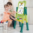 thumbnail image 5 of JoyStone Easel for Kids with Magnetic White Board & Chalk Board, 4 in 1 Double Sided Kids Art Easel, Adjustable Standing Toddler Easel with Magnetic Letters & Numbers, Gifts for Kids(Green), 5 of 8