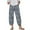 Gray, variant on Zuesphe Womens Pants Dressy Casual Summer Ladies Capri Pants Elastic Waist Flowy Pants for Women Boho Womens Cargo Pants High Waisted Baggy