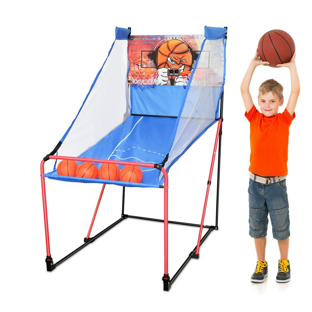 Sportcraft Junior Portable Foldable Basketball Arcade Game w/Carry Bag