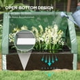 thumbnail image 5 of Outsunny Raised Garden Bed with Small Greenhouse, Green and Silver, 5 of 9