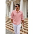 thumbnail image 3 of COOFANDY Men's Button Down Long Sleeve Dress Shirts Wrinkle Free Athletic Fit Untucked Shirt, 3 of 6