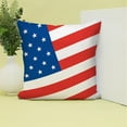 thumbnail image 2 of Dmlowu 4th of July Decorations Pillow Covers 18x18" Luxury Soft Throw Pillow Covers Warm Independence Day Patriotic Couch Pillow Covers for Living Room Bed Sofa, 2 of 6