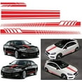 thumbnail image 2 of 5 Pzas/set Pegatinas Laterales de Vinilo a Rayas para Auto, Calcomanías Deportivas de Carreras para Carro, Fácil Eliminación, Calcomanías Universales para Auto, Decoración 608, 2 of 9