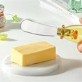 thumbnail image 4 of Butter Knife Spreader Stainless Steel 420 Vertical Design Scraper for Bread Cheese for Kitchen Supplies(Green),Hulucky, 4 of 8