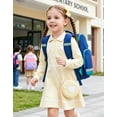 thumbnail image 5 of Aideaone Toddler Girls Long Sleeve Polo Dress with Matching Heart Crossbody Bag 2T-7T, 5 of 7
