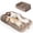 Camel, variant on U By Bedsure Foldable Human Dog Bed, 2 in 1 Flexible Giant for Adult People with Supportive Bolster Egg Foam, Waterproof Liner, Calming Fluffy Faux Fur Orthopedic Big Bean Bed, Dark Gray