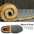 thumbnail image 6 of LongBay Men's Moccasin Slippers Memory Foam House Shoes Indoor Outdoor, 6 of 7