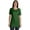 Dark Green, variant on Plain Basic Tshirt Long Length Tee Short Sleeve Workout Top For Women