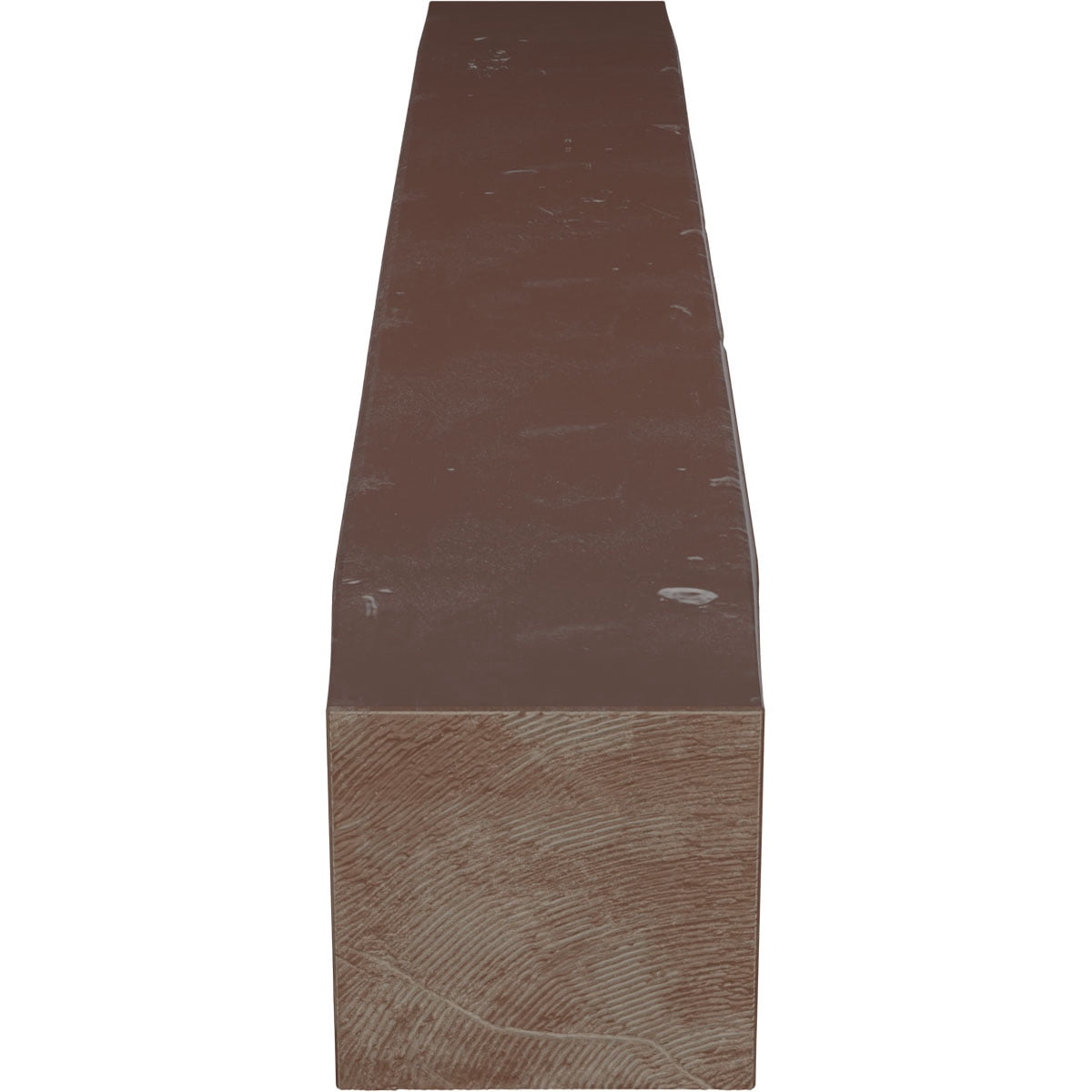 Ekena Millwork 6"H x 8"D x 72"W Knotty Pine Faux Wood Fireplace Mantel, Aged Pecan