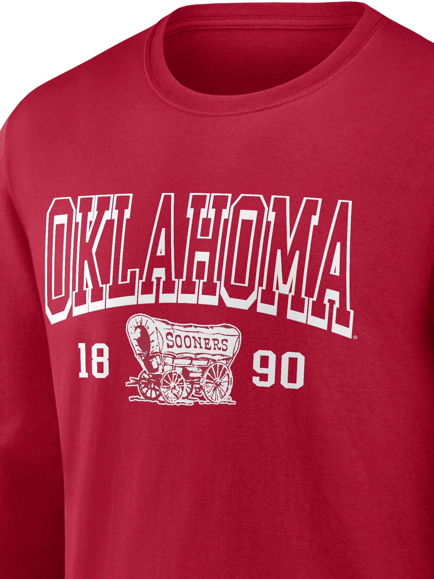 NCAA Oklahoma Sooners Men's Cotton Red Long Sleeve T-Shirt